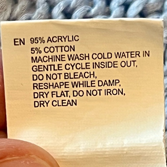 Blue Cold Shoulder Knit Sweater - Picture 4 of 5